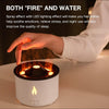 Volcanic Essential Oil Aroma Diffuser Ultrasonic Air Humidifier, Model: Two-color Remote Control(EU Plug)