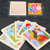 3 PCS Kids Wooden Cartoon Puzzle Jigsaw Toy Early Educational Toys(Cock)