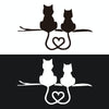 20 PCS Car Body Bumper Cat Vinyl Decal Window Sticker, Size: 17.8x10.8cm (Black)