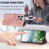 For iPhone 13 Pro Tulips Embossed Leather Phone Case with Lanyard(Pink)