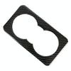 Carbon Fiber Car Rear Water Cup Frame Decorative Sticker for Jaguar F-PACE 2016-2020