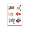 30 PCS Cartoon Cute Tattoo Stickers Children Amusement Park Stickers(WK-006)