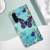 For Samsung Galaxy A56 5G Colored Drawing Pattern Plain Weave Leather Phone Case(Love Butterfly)