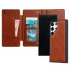 For Samsung Galaxy S25 Ultra 5G Multifunctional 7-Card Wallet Leather Phone Case(Brown)