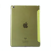 For iPad 9.7 (2018) & iPad 9.7 (2017) & iPad Air Silk Texture Horizontal Deformation Flip Leather Case with Three-folding Holder(Green)