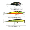 HENGJIA 43 PCS Fly Fishing Lure Set 6 Models Fishing Tackle Plastic Hard Bait Lure Wobbler Carp