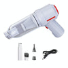 SUITU  ST-6629 3 In 1 5500pa Car Wireless Vacuum Cleaner Blowing Suction And Pumping 3 Modes White -USB Cable