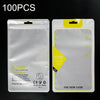 100PCS Phone Case Translucent Yin Yang Self-sealing Packaging Bag(Yellow)