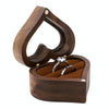 Wooden Heart Shape Ring Box Jewelry Storage Box Wedding Valentine Gift Box, Spec: RB513-C3