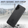 For Samsung Galaxy A32 5G Twill Fabric Leather Skin Back Phone Case(Black)
