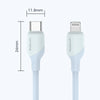 KUULAA KL-X57 30W USB-C/Type-C to 8 Pin Liquid Silicone MFI Data Cable, Length:1m(White)