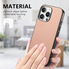 For iPhone 15 Pro Twill Fabric Leather Skin Back Phone Case(Pink)
