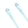 Nillkin 2.4A USB-C/Type-C to 8 Pin Silicone Data Cable, Length: 1.2m(Blue)