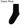 7pairs /Pack Man / Ladies Traveling Portable Single-Use Socks, Size: Medium Male(Black)