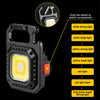 E-SMARTER W5130 Mini Keychain Strong Light Portable Flashlight, Specification: With Bracket