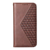 For Samsung Galaxy A26 5G Cubic Grid Calf Texture Magnetic Leather Phone Case(Brown)