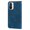 For Xiaomi Redmi K40 / K40 Pro Frosted Business Magnetic Horizontal Flip PU Leather Case with Holder & Card Slot & Lanyard(Blue)