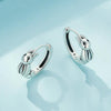 Sterling Silver S925 Cute Bunny Women Earrings