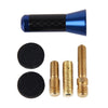 Carbon Fiber Aluminum Short Antenna Polished Universal Screws Base(Small Size)(Blue)