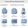 Lightweight Folding Backpack Student Schoolbag Large Capacity Outdoor Travel Camping Hiking Backpack(Blue)