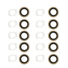 10x Gold Camera Lens Ring & Flash Bracket for iPhone 6 Plus/6s Plus