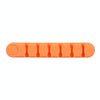 6 Holes Bear Silicone Desktop Data Cable Organizing And Fixing Device(Coral Orange)