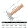 MYTEC Large Silversmith Hammer Tool Short Handled Small Hammer Handmade Round Head Duckbill Hammer