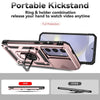 For Samsung Galaxy S24 FE 5G Sliding Camshield Holder Phone Case(Rose Gold)
