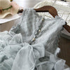 Summer Girls Sleeveless Tutu Lace Dress, Kid Size:120cm(Pink)