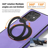 For Samsung Galaxy S25+ 5G Yashi 360 Degree Rotating MagSafe Bracket Phone Case(Classic Black)