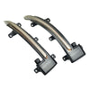 1 Pair For Audi TT MK2 2007-2014 Car Dynamic LED Turn Signal Light Rearview Mirror Flasher Water Blinker (Transparent Black)