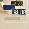 LED Bedside Alarm Clock Battery Plug-In Dual-Purpose Clock(Blue)