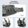 PULUZ Adjustable Body Mount Belt Chest Strap with J Hook Mount & Long Screw & Phone Clamp