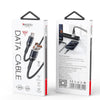 Yesido CA165C 60W USB + USB-C / Type-C to USB-C / Type-C 2 in 1 Fast Charging Data Cable, Length:1.2m(Black)