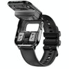 X9 1.85 inch Square Screen 2 in 1 Bluetooth Earphone Smart Watch(Black)