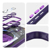 For Samsung Galaxy S25 5G 360 Holder MagSafe Acrylic Hybrid TPU Phone Case(Purple)