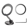 BOROFONE BH114 Star Metal Ring Magnetic Car Center Console Phone Holder(Metal Grey)