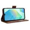 For Samsung Galaxy A16 5G Skin Feel Calf Texture Card Slots Leather Phone Case(Brown)
