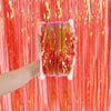 Candy Rain Curtain Festive Party Decoration Photo Background, Size: 1x2M Orange Red