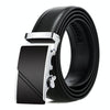 Dandali Casual Men Automatic Buckle Belt Business Soft Leather Pants Band, Length (cm): 125cm(ZD-30)