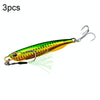 3 PCS PROBEROS LF103 Simulation Metal Sea Fishing Bait, Specification: 30g(A With Hook)
