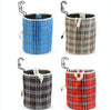 Bicycle Basket Cloth Hanging Basket Folding Bicycle Basket(Beige Square)