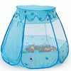 Children Indoor Foldable Hexagonal Tent Game House(Blue)