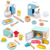 Children Simulation Kitchen Set Baby Wooden Food Cutting Pretend Play Toy Mini Oven