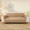 Double-sided Waterproof Pet Cushion Diamond Pattern Sofa Cover, Size:130x196cm(Light Coffee)