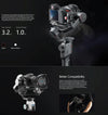 MOZA AirCross 2 Standard 3 Axis Handheld Gimbal Stabilizer for DSLR Camera, Load: 3.2kg(Black)