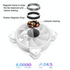 COOLMOON 12cm Infinity Lens Computer Cooling Fan PWM ARGB Chassis Cooling Fan(Black)