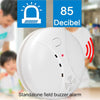 Wireless Smoke Detector Alarm, 433MHz, 9V Battery, Photoelectric Sensor