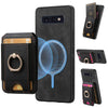 For Samsung Galaxy S10e Retro Splitable Magnetic Stand Card Bag Leather Phone Case(Black)