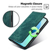For Samsung Galaxy S25 5G RFID Anti-theft Brush Magnetic Leather Phone Case(Green)